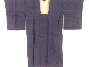 アンティーク　手織り紬ロング道行コート